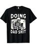 Unisex T-shirt Skull Using the Toilet While Playing with a Phone Doing Dad Stuff Slogan Vintage Street Style Y2K Fa