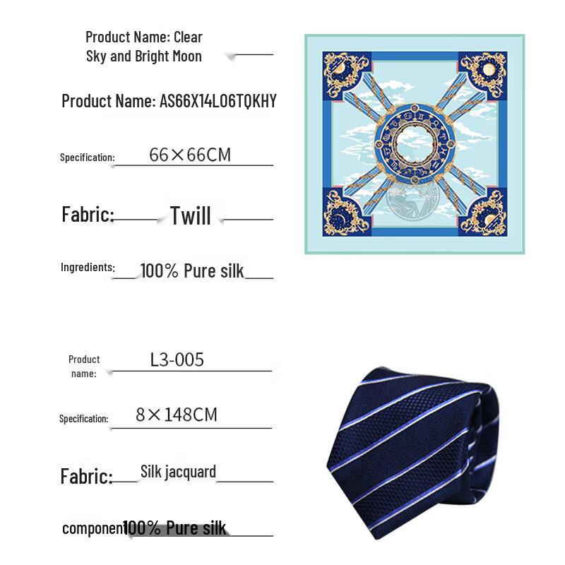 Aurora Mulberry Silk Scarf and Tie Set