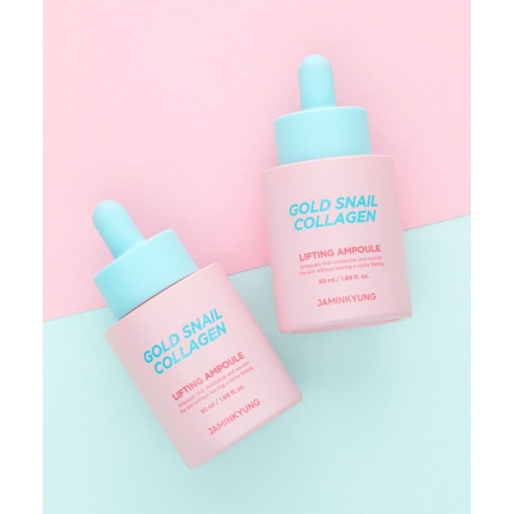 Jaminkyung Gold Snail Low Molecular Collagen Lifting Ampoule 50ml