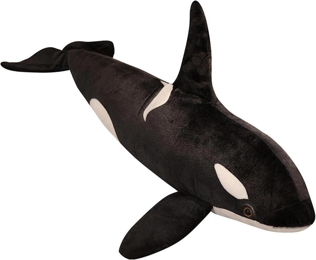 ZHONGXIN MADE Realistic Killer Whale Plush Toy, Sea Creature, 27.6 Inches (70 Cm), Cute Killer Whale Plush Toy, Killer Whale Plush Toy for Kids,