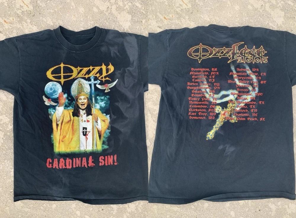 

ozzfest 2005 Ozzy Osborne Cardinal Sin Tshirt Unisex Cotton Tee S5XL Unisex T-Shirt XXL
