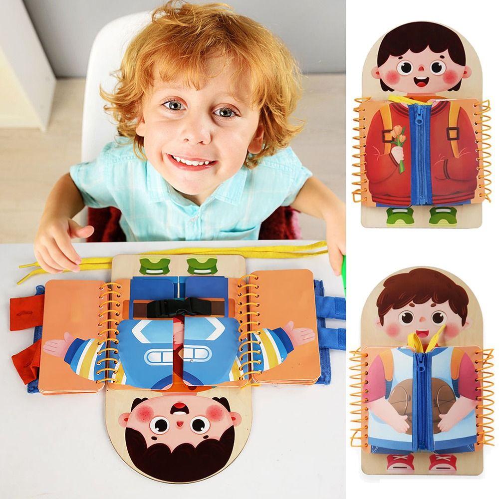 Expanding Brain Thinking Baby Busy Board Learn Dress 3D Activity Books  Basic Life Skills