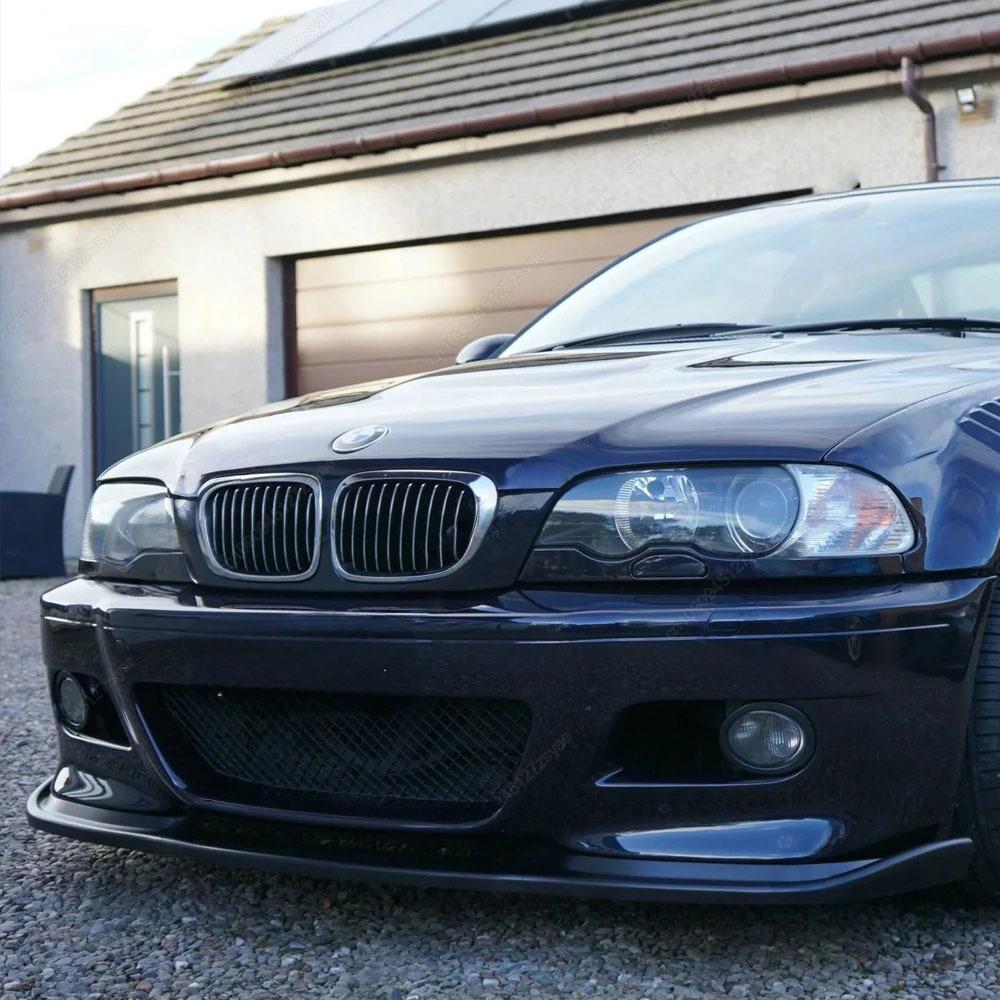 Car Front Bumper Lip Spoiler Splitter Diffuser Canards For BMW E46 M3 Coupe/Cabrio 2001-2006 ABS Gloss Black Bodykits Tuning