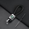 Car Metal Keychain Leather Key Ring 3D Logo Key Case Car Styling For Skoda Octavia 2 3 Kodiaq Rapid A5 A7 Fabia Karoq Accessorie wsjn67