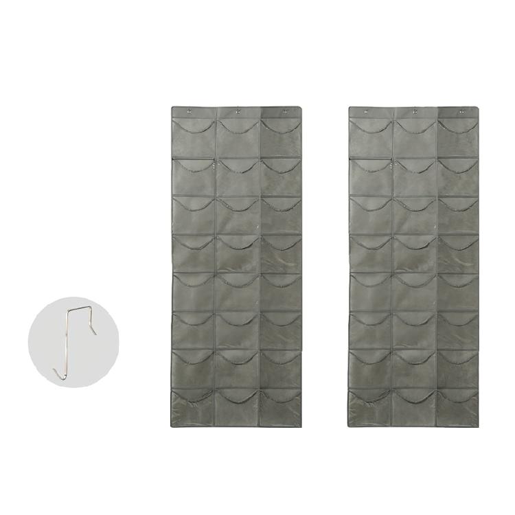 

Flexible See Through Hanging Storage Solution With Multiple Pockets For Neat Home Arrangement серый