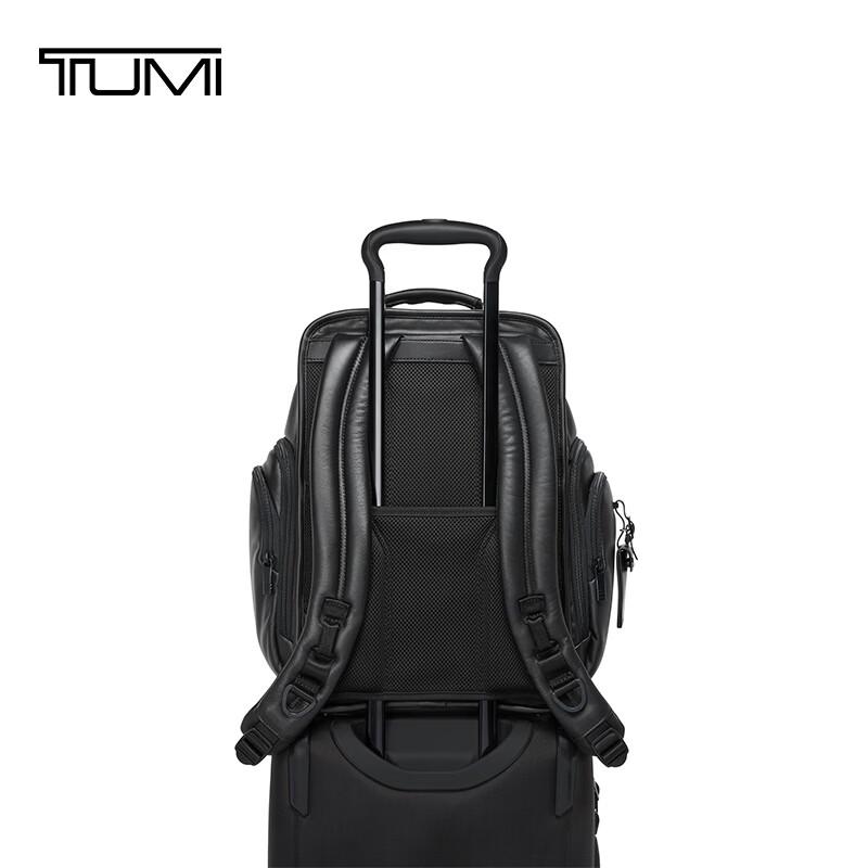 TUMI Alpha4 Men's Leather Business Laptop Backpack