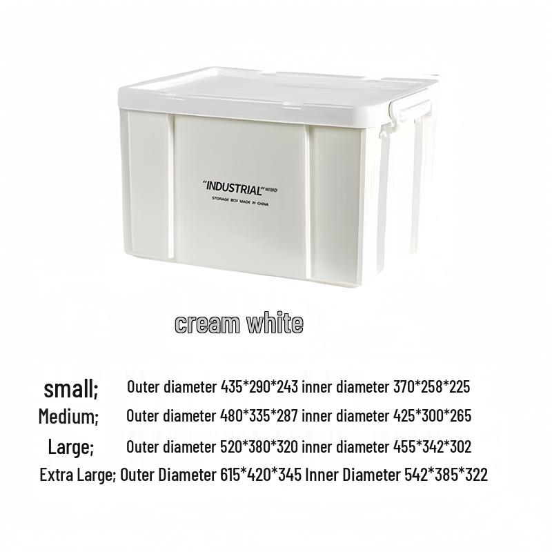 Industrial Style Plastic Storage Box for Camping, Household, or Car Trunk