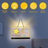 LED Note Board with Colors, Acrylic Dry Erase Board with LED Light, Include, Hanging Chain, Led Drawing Board for Kids Xmas Gift
