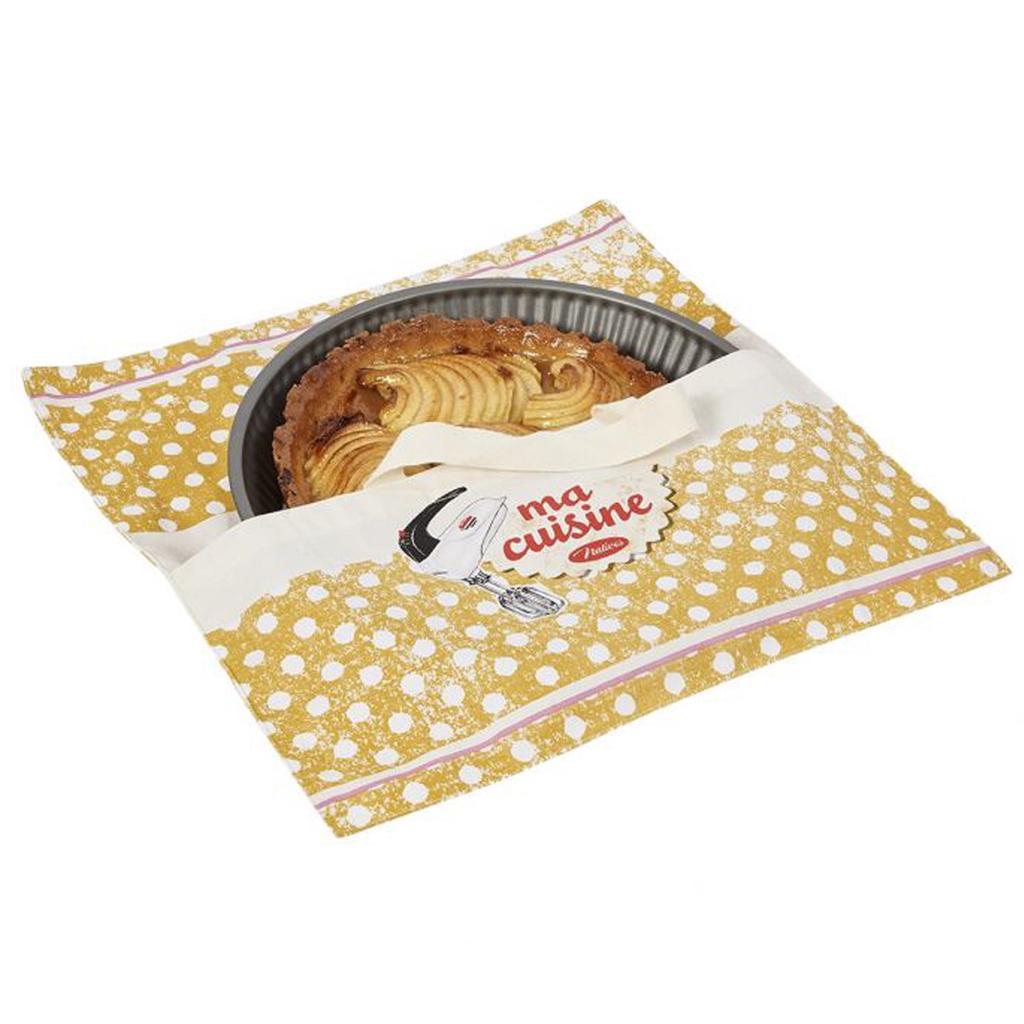 Les Trésors De Lily [Q7153] - Sac à tarte coton 'French Vintage' (Made in my Cuisine) - 38. 5x38. 5 cm