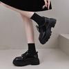 Retro small leather shoes women's summer platform versatile new college style with skirt thick heel Mary Jane single shoes