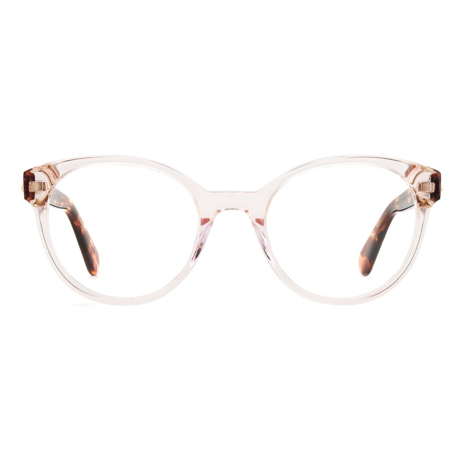Used [kate spade new york] kate spade date glasses MARCILEE 48 size pink ladies fashionable non-prescription glasses yellow sand pollen