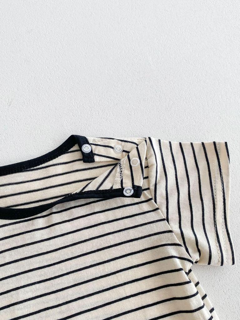 2025 Korean Summer Baby Overalls Set - Unisex Romper Two-Piece