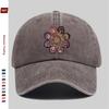 Pc Vintage Paisley Mandala Print Baseball Cap for Women  Men  Adjustable Trucker Hat with Buckle Strap Lightweight Suitable