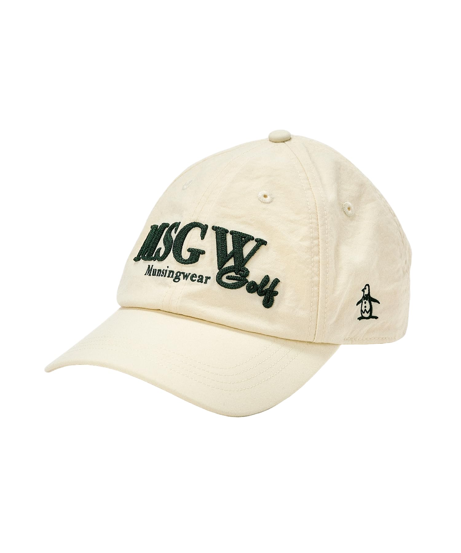

[Munsingwear] Cap with embroidered logo on the front, baseball cap, stylish hat, golf, MG4FCP02M, men s, WH00 (white)