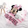 Disney Minnie Mouse,Pink Background,Stars Manual Opening and Closing Umbrella, 8-Rib Reinforced Folding Design, Lightweight