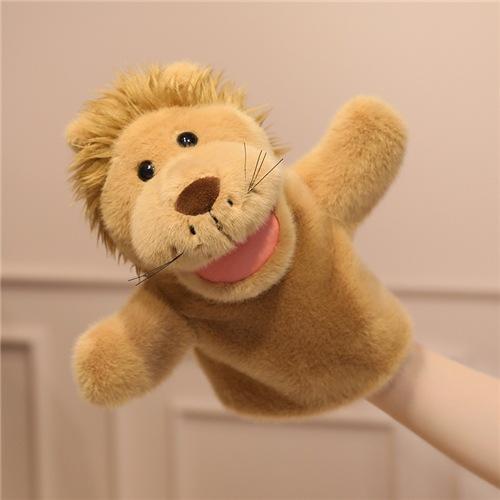 

Fun Hand Puppet Pink Pig Monkey Fox Raccoon Yellow Duck Kapibara Frog Shark Lion Puppy Panda 25cm львиный