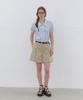 CLUNY Minimal Strap High Waist Shorts - Beige