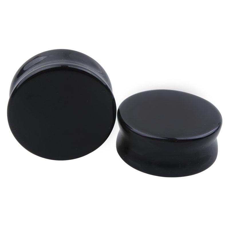 Obsidian Ear Expander: Exquisite Piercing Jewelry for Cartilage, 5-25mm