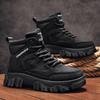 Chaussures pour hommes automne et hiver 2024 nouvelles chaussures montantes rétro tooling décontractées à hauteur augmentée résistantes à l'usure locomotive bottes Martin tendance