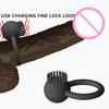 Safe Male Vibrating Design Enhance Ring Elastic Happiness Silicone Vibrating Penis Eskin Delay Ring