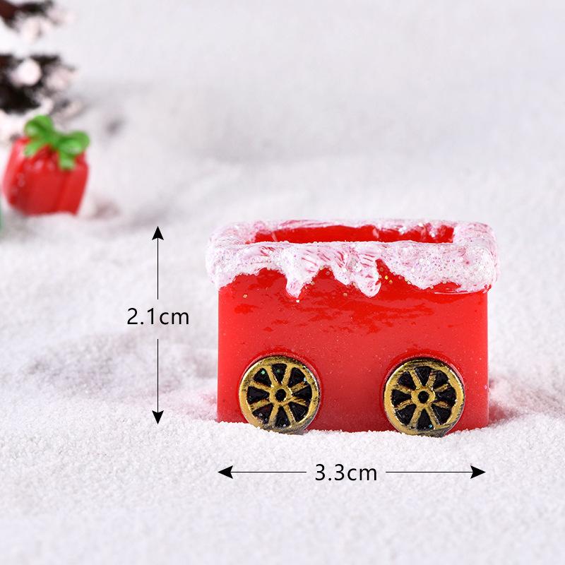 

Christmas Snowman Ornaments Non-Toxic Snow Landscape Decoration Miniature Christmas Scene Semi-Mechanical For Home Decoration