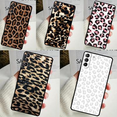 Obal s africkou leopardou potlačou pre Samsung Galaxy S23 S24 Ultra S8 S9 S10 S22 Plus Note 10 20 Ultra S20 S21 FE