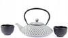 CAST IRON KETTLE 1.25L TEA TEAPERTAIN + 2x CUPS