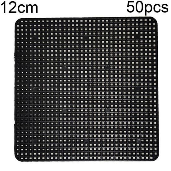 50Pcs/100Pcs Hollow Square Flower Pot Mat Bonsai Breathable Mesh Pad Cushion