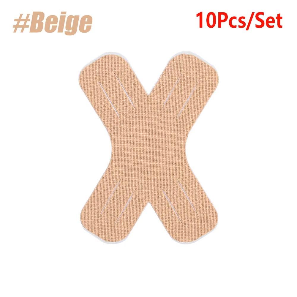 

10Pcs/Set Waterproof Gym Kinesiology Tape Breathable Athletic Sports Tape For Gym Exercise Beige 10pcs
