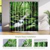 Forest Stream Shower Curtain Green Moss Rocks Waterfall Nature Scene Bath Decor Waterproof Fabric Outdoor Landscape Home