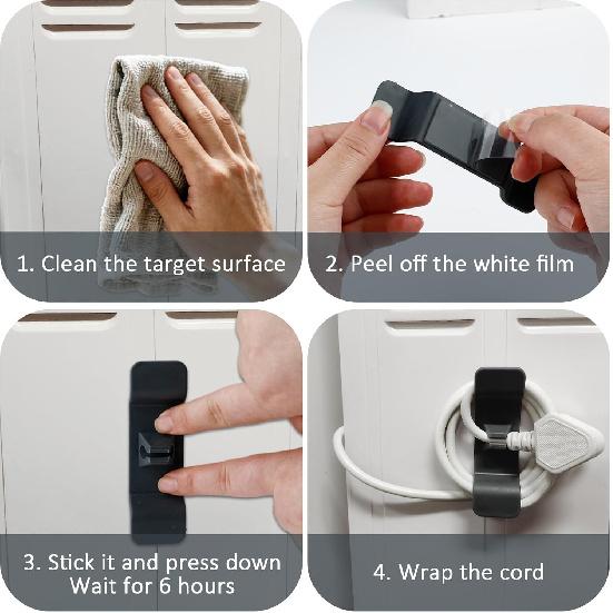 Cord Organizer for Appliances, 8 Pack Kitchen Appliance Cord Organizer Wire Wrapper Cord Holder Cable Keeper, Stick on Mixers, Coffee Maker, Pressure