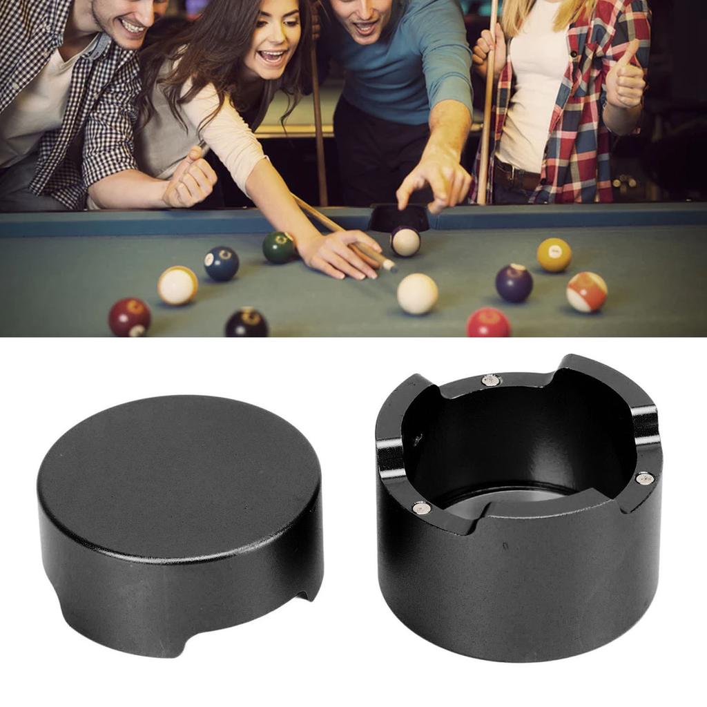 Billiard Chalk Case Round Aluminum Alloy Pool Cue Chalk Box Holder for Pool Cue Sports Accessories
