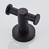 Black Double-clothes Hook Stainless Steel Household Hanging Single-clothes Hook Bathroom Hook Bathroom Hardware Hanger 2023