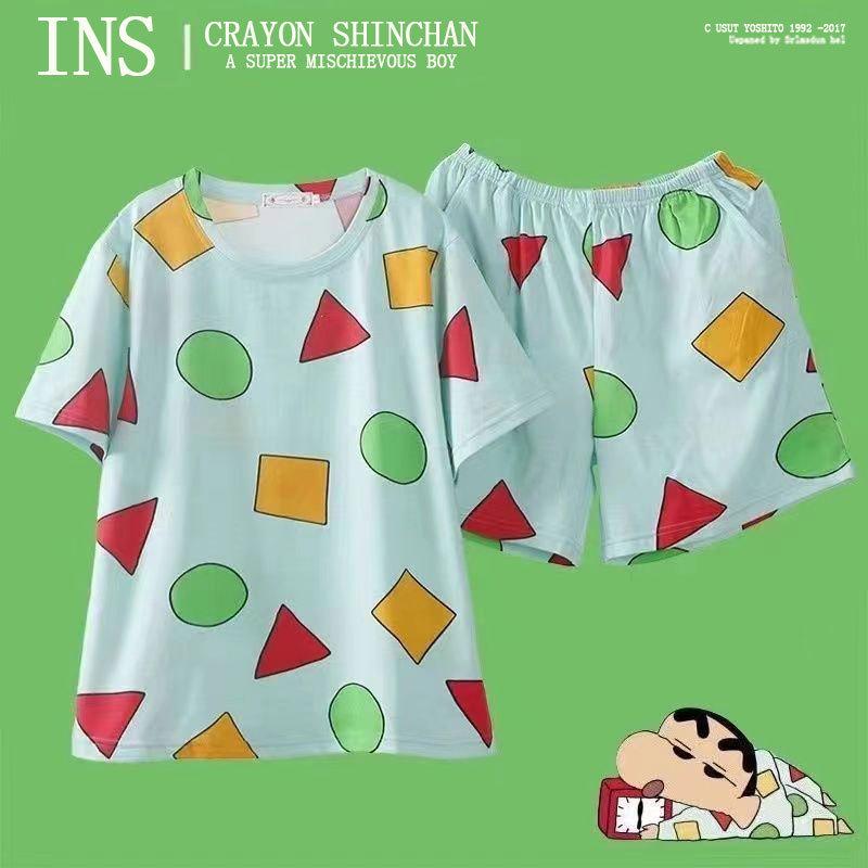 

Crayon Shin-chan Women s Summer Pajama Set: Cute Two-Piece Short-Sleeved Homewear, 2025 Edition. M