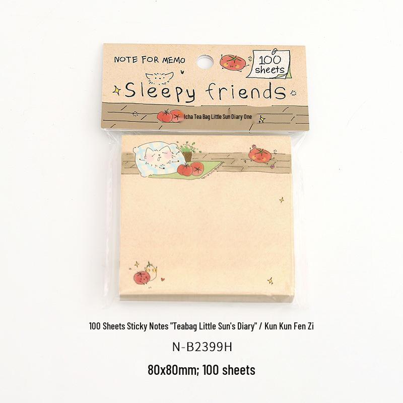 Little Wuri Cute Tea Bag Sticky Notes - Functional Bullet Journal Paper