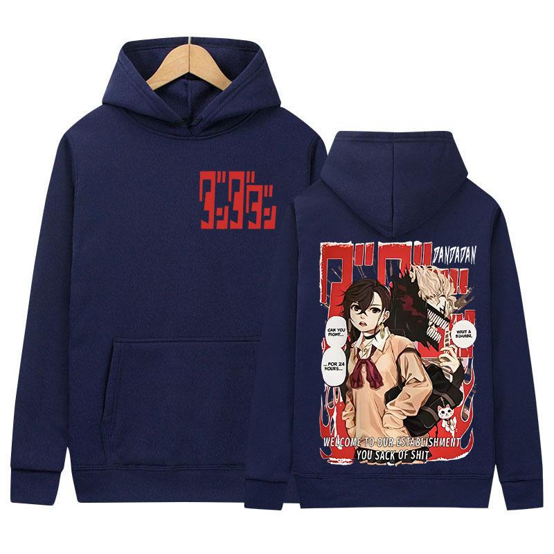 Japanese Anime Dandadan Okarun Graphic Hoody Men Women Casual Oversized Pullover Sweatshirt Fashion Harajuku Long Sleeve Hoodies