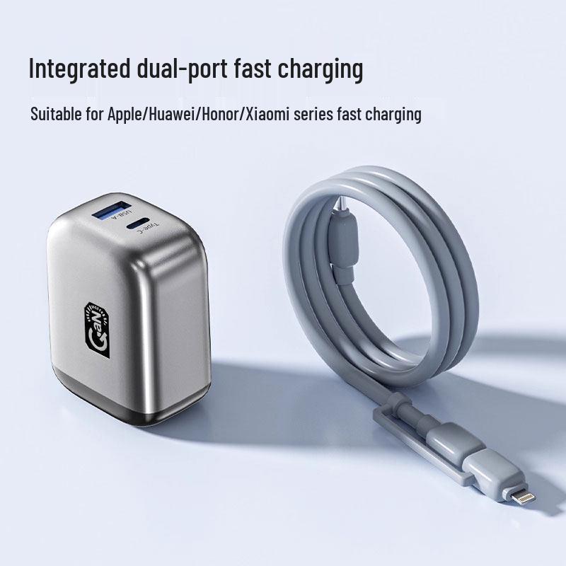 Dual USB Fast Charging Cable for Huawei, Honor, Xiaomi, Apple, and Android Devices
