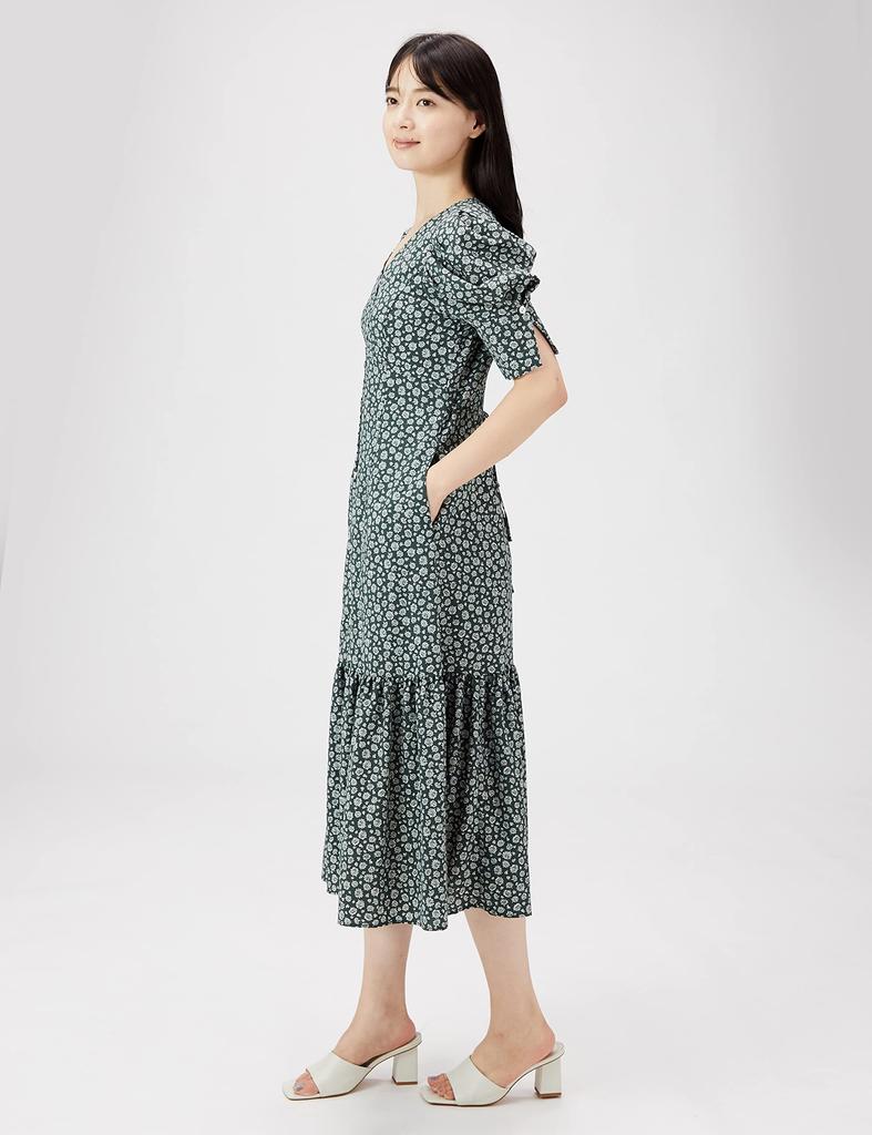 Snidel Sustaina Puff Sleeve Variety Print Dress SWFO224092 KKI 0 Women's