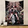Classic Anime Game Series Danganronpa Colorful Tapestry Wall Hanging Bohemian Wall Tapestries Mandala Wall Art Decor