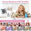 Kids Camera Instant Print, Dual-Lens 48MP Digital Camera for Christmas Birthday Gifts, 1080P Selfie Instant Cameras for Kids with 32GB Card, Instant