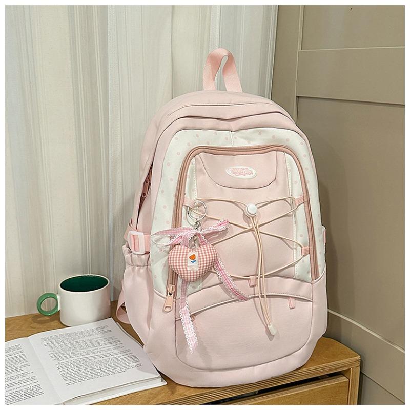 School Bag New High Value Fresh Sweet Candy Color Backpack Junior High School Students Lightweight Travel Backpack