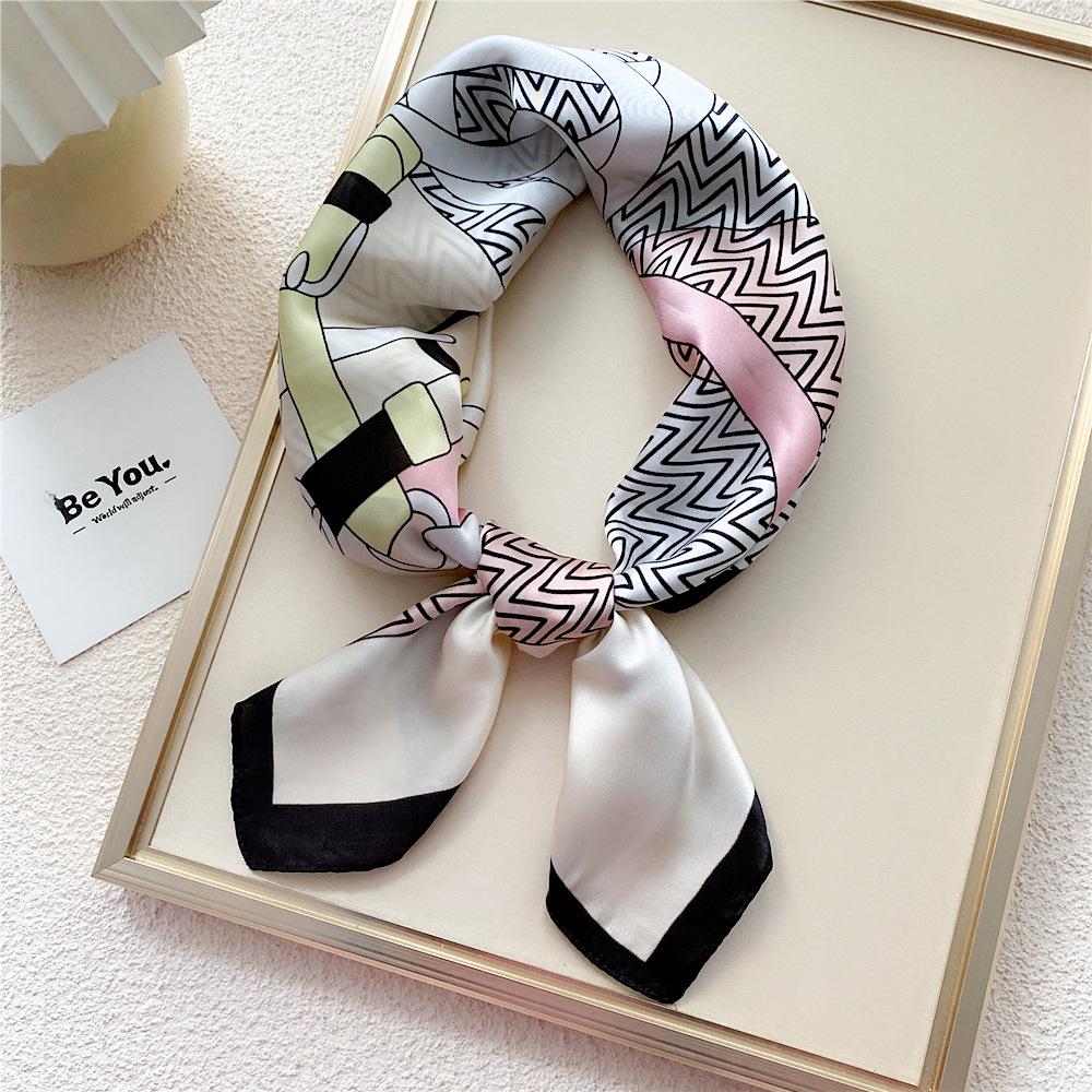 70 Silk Square Scarves for Women - Fashionable Lightweight Neck Protection for Spring, Summer, Autumn. Perfect for Matching Shirts & Ideal for Moms.