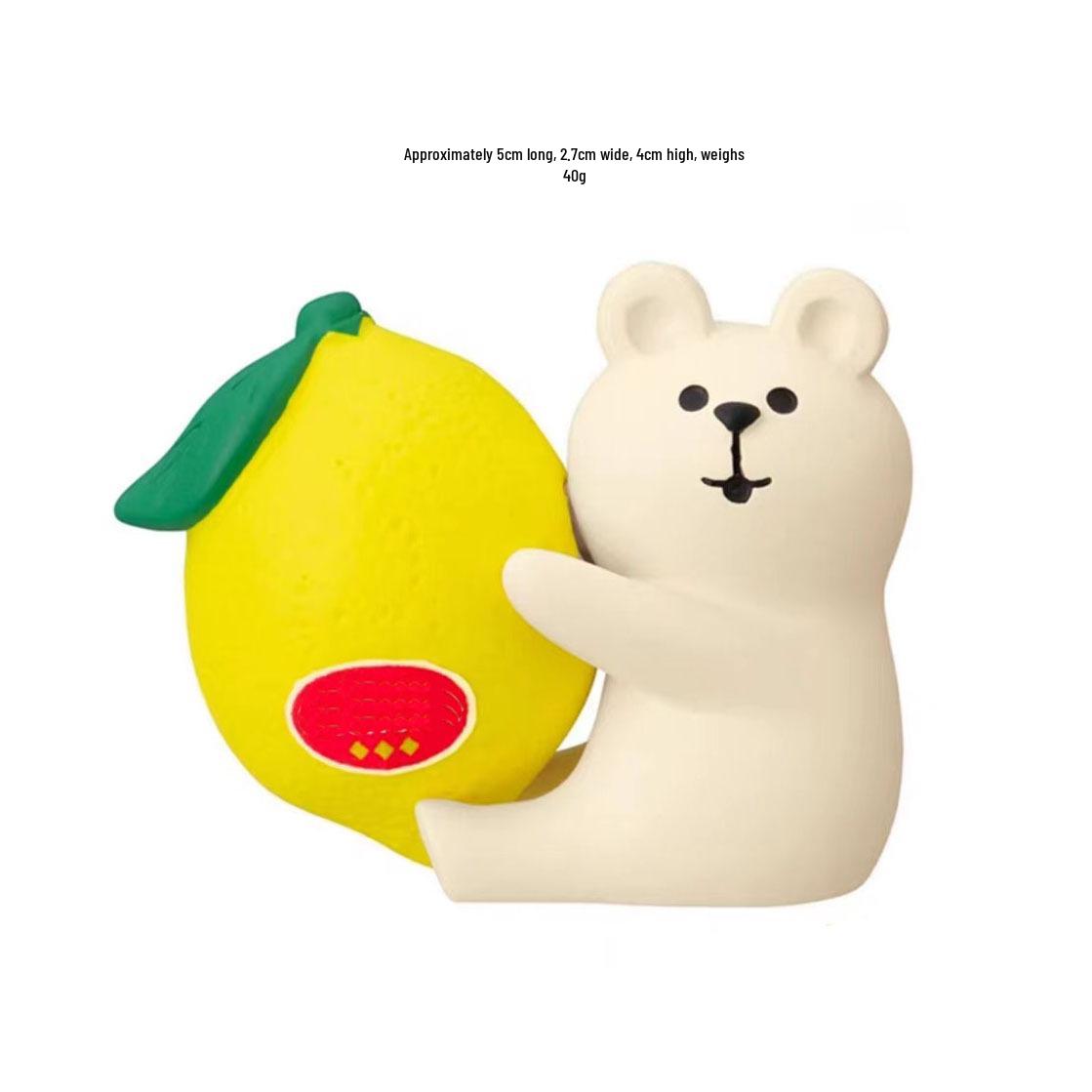 Japanese Cat Lemon Resin Ornaments - Trendy ZAKKA DIY Play Figures & Handmade Crafts
