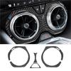 For Chevrolet Camaro Carbon Fiber Interior Center Air Vent Outlet Cover Trim