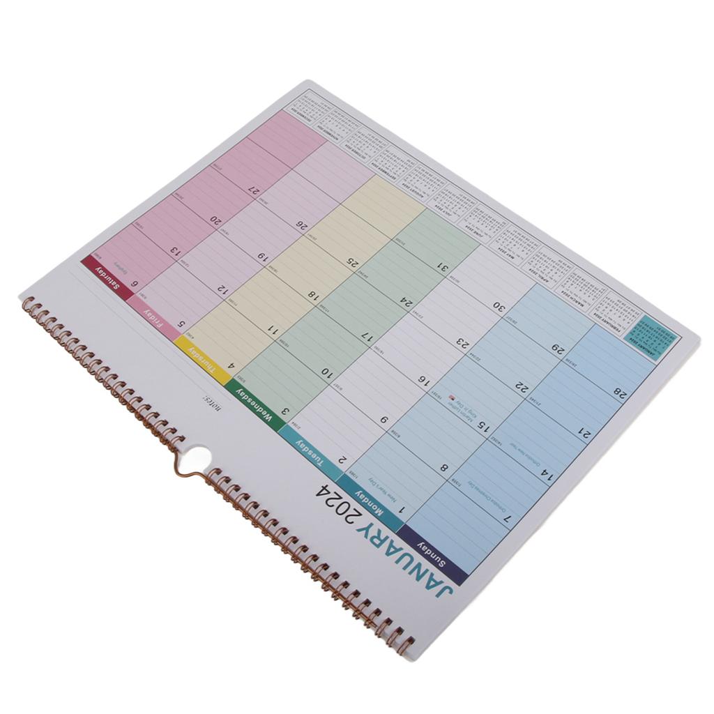English Wall Calendar Simple Wall Calendar English Calendar Desk Calendar