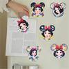 6Pcs Snow White Series Diamond Art Fridge Magnet Diamond Painting Refrigerator Magnet DIY Fridge Stickers for Fridge Whiteboards