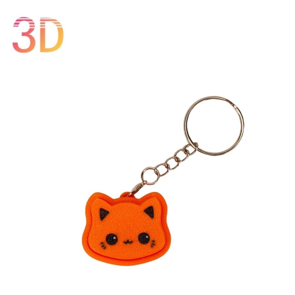 Lightweight Fidget Toy Portable Keychain Pendant Fun Cartoon Button Hanger Busy Work Cat