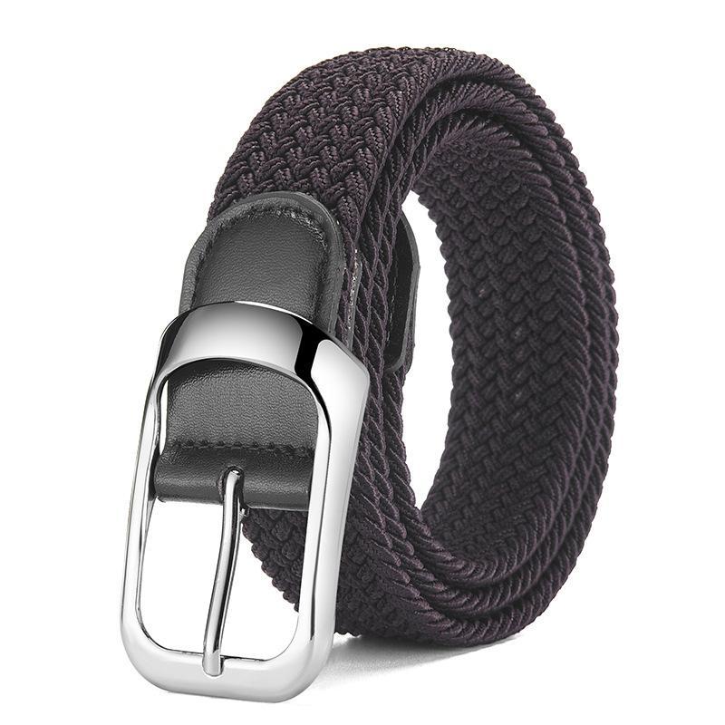 High Quality Men S Belt Fashionable Business Breathable Knitted Belt Paired With Jeans Belt For Men A4