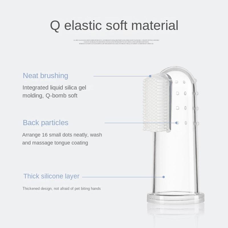 Super Soft Pet Finger Toothbrush Dog Brush Teeth Care Dog Cat Cleaning Supplies