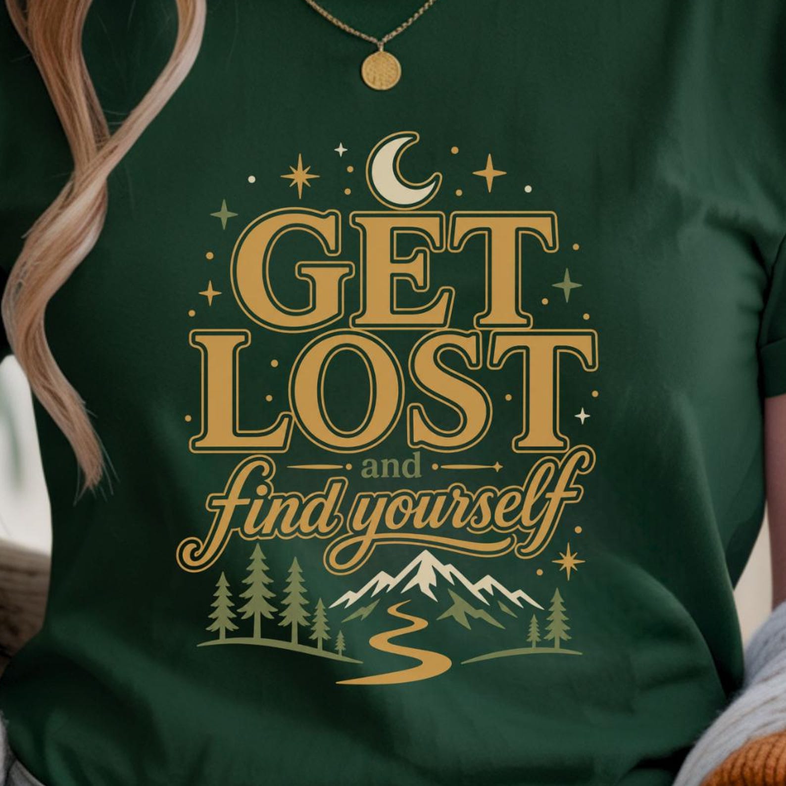 Get Lost and Find Yourself Shirt | Adventure Quote Tee | Wanderlust Hiking Shirt S